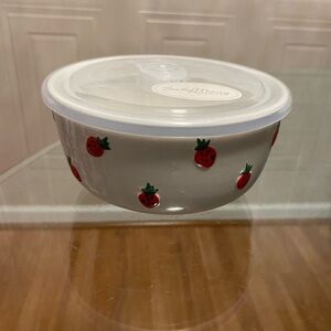 - - Sunday M. Collection Bowl With Lid Microwave Safe Dial Vent To Open Bpa 6”